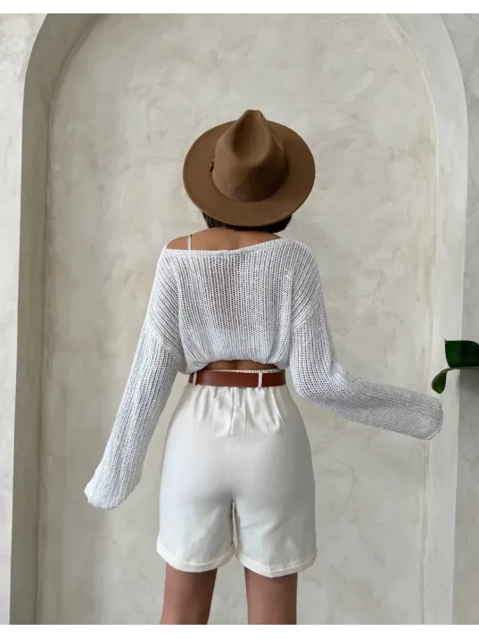 Gabardin Kumaş Şort