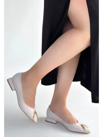 Goes Bej Rugan Babet Ayakkabı