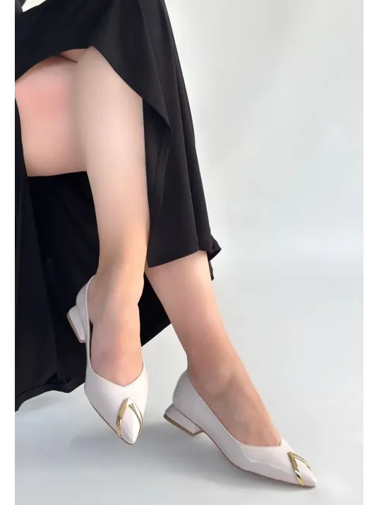 Goes Bej Rugan Babet Ayakkabı Goes Bej Rugan Babet Ayakkabı