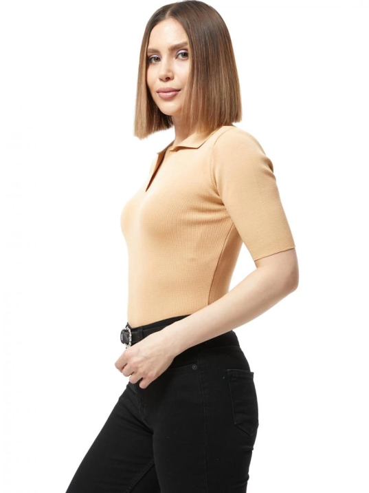 Gömlek yaka yazlık triko bluz Gömlek yaka yazlık triko bluz