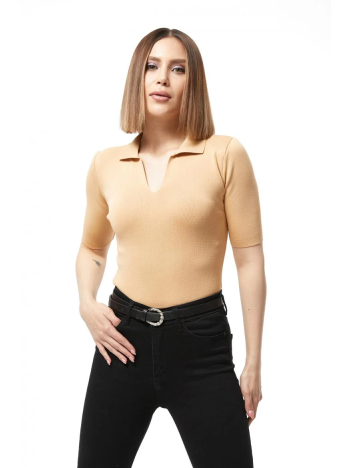 Gömlek yaka yazlık triko bluz Gömlek yaka yazlık triko bluz