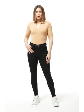 Gömlek Yaka Yazlık Triko Bluz