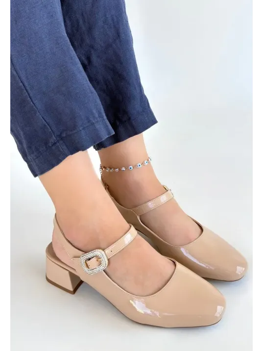 Gowe Nude Rugan Topuklu Ayakkabı Gowe Nude Rugan Topuklu Ayakkabı