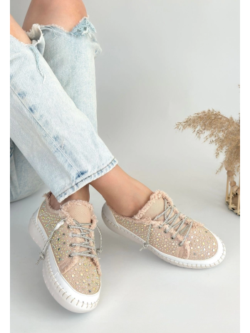 Guji Bej Kot Bağcıklı Spor Ayakkabı Guji Bej Kot Bağcıklı Spor Ayakkabı