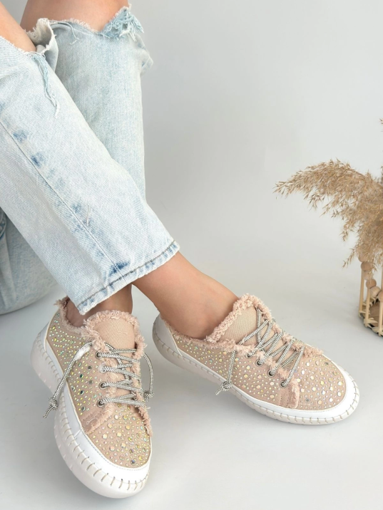 Guji Bej Kot Bağcıklı Spor Ayakkabı Guji Bej Kot Bağcıklı Spor Ayakkabı