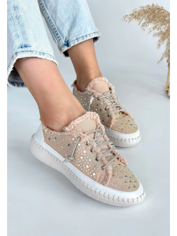 Guji Bej Kot Bağcıklı Spor Ayakkabı Guji Bej Kot Bağcıklı Spor Ayakkabı