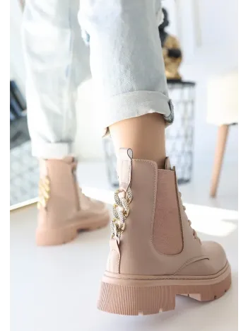 Harte Nude Cilt Bağcıklı Bot