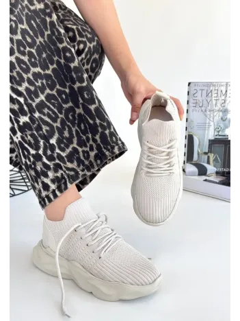 Henta Bej Triko Bağcıklı Spor Ayakkabı