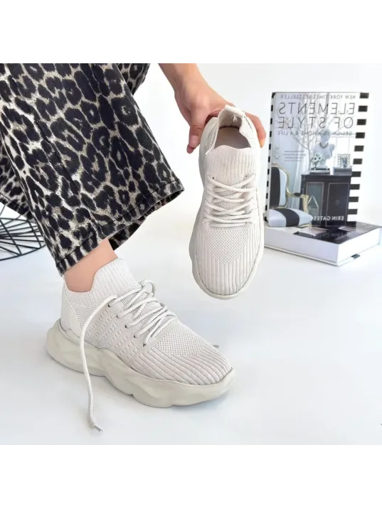 Henta Bej Triko Bağcıklı Spor Ayakkabı