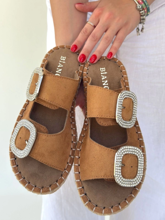 Hertas Vizon Nubuk Tokalı Terlik Hertas Vizon Nubuk Tokalı Terlik