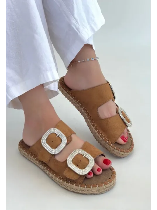 Hertas Vizon Nubuk Tokalı Terlik