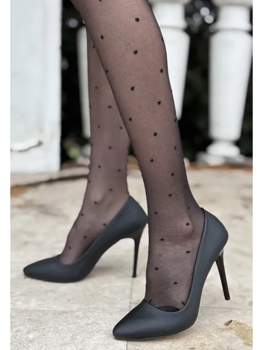 Hillar Siyah Saten Stiletto Ayakkabı Hillar Siyah Saten Stiletto Ayakkabı