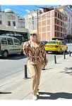 Hırka Pantolon Alt Üst Triko Takım Vizon