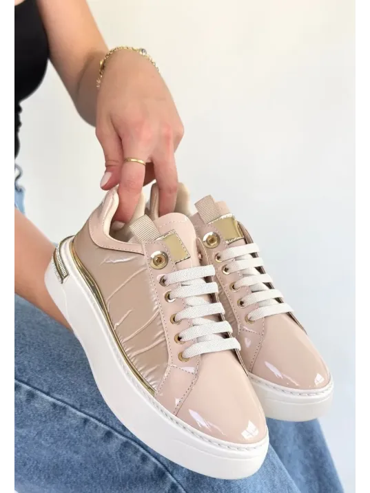 Hley Bej Rugan Paraşüt Detaylı Bağcıklı Spor Ayakkabı Hley Bej Rugan Paraşüt Detaylı Bağcıklı Spor Ayakkabı