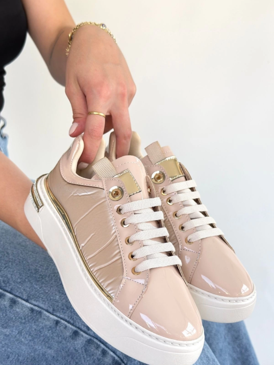 Hley Bej Rugan Paraşüt Detaylı Bağcıklı Spor Ayakkabı Hley Bej Rugan Paraşüt Detaylı Bağcıklı Spor Ayakkabı