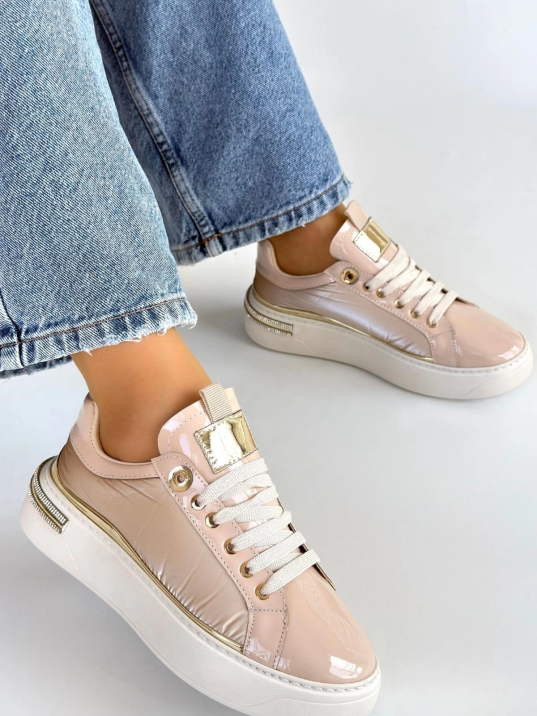 Hley Bej Rugan Paraşüt Detaylı Bağcıklı Spor Ayakkabı Hley Bej Rugan Paraşüt Detaylı Bağcıklı Spor Ayakkabı