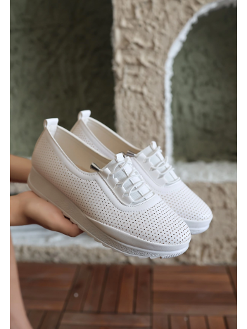 Hooset Bej Cilt Babet Ayakkabı Hooset Bej Cilt Babet Ayakkabı