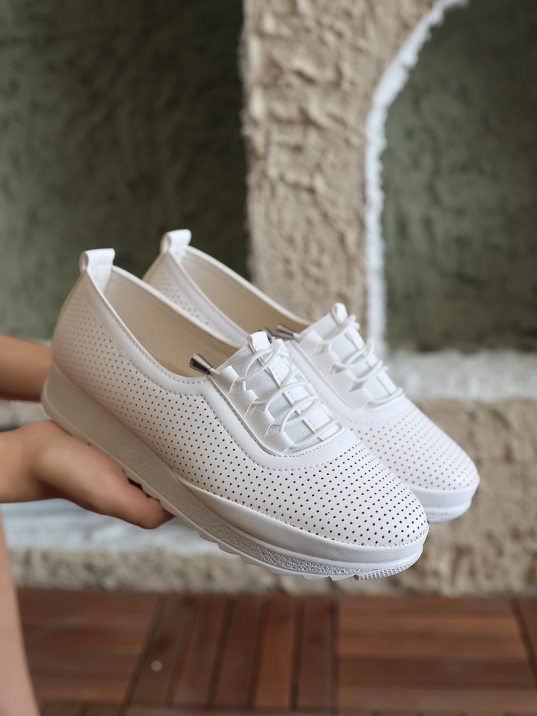 Hooset Bej Cilt Babet Ayakkabı Hooset Bej Cilt Babet Ayakkabı