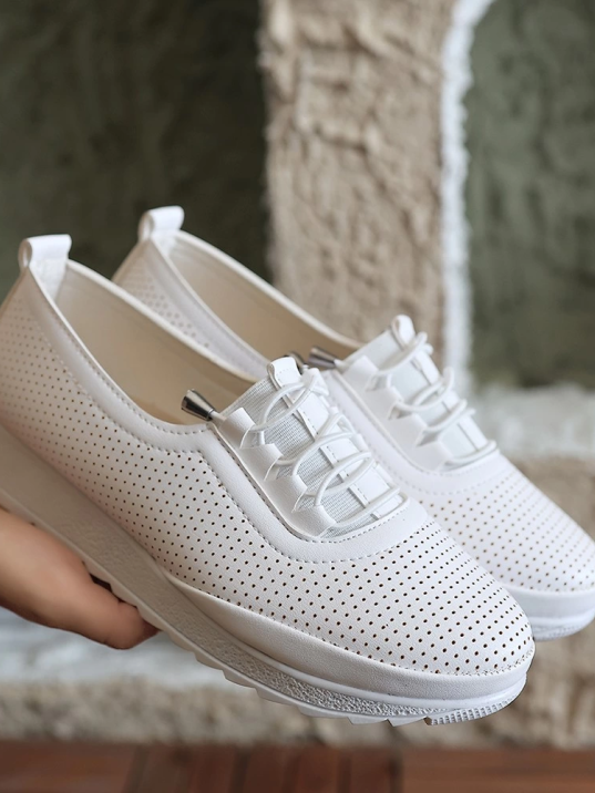 Hooset Bej Cilt Babet Ayakkabı Hooset Bej Cilt Babet Ayakkabı