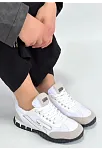 Huer Beyaz Nubuk Bağcıklı Spor Ayakkabı