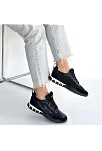 Huer Siyah Nubuk Bağcıklı Spor Ayakkabı