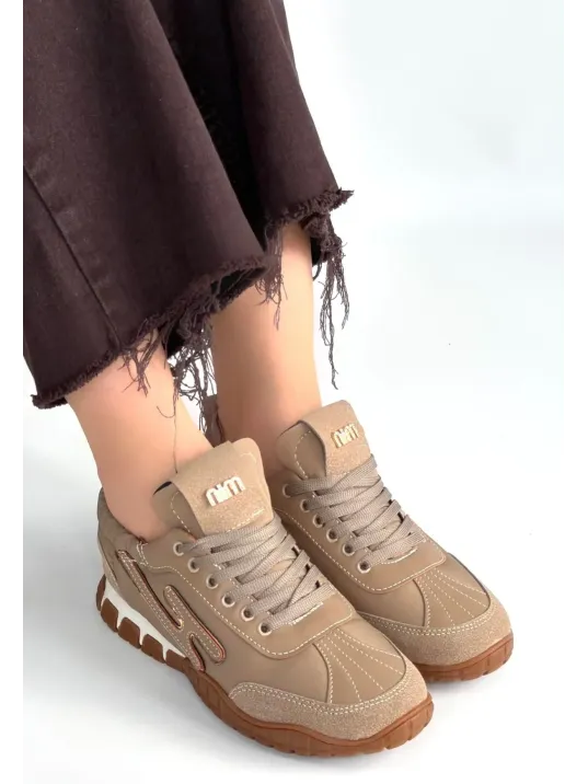 Huer Vizon Nubuk Bağcıklı Spor Ayakkabı