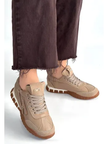 Huer Vizon Nubuk Bağcıklı Spor Ayakkabı