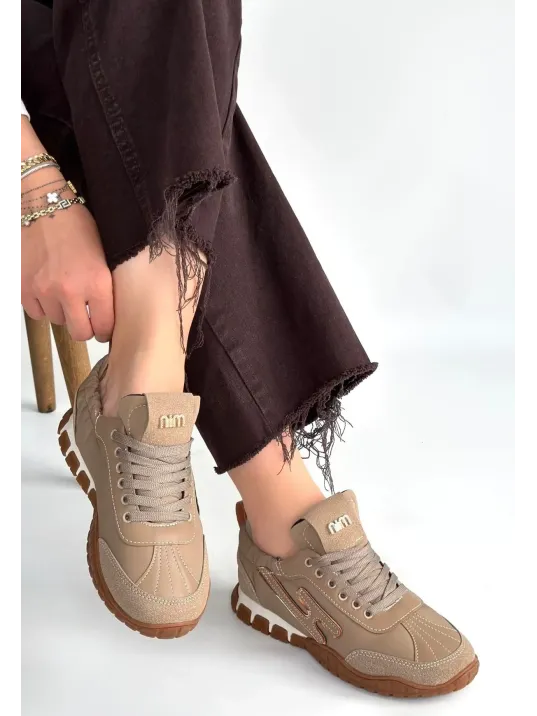 Huer Vizon Nubuk Bağcıklı Spor Ayakkabı