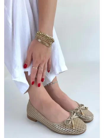 Icar Bej Cilt Babet Ayakkabı Icar Bej Cilt Babet Ayakkabı