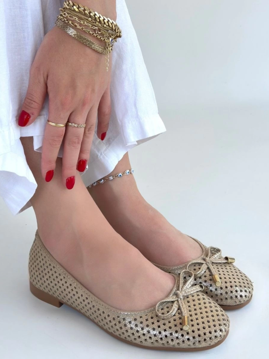 Icar Bej Cilt Babet Ayakkabı Icar Bej Cilt Babet Ayakkabı