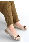 Ilwe Bej Cilt Babet Ayakkabı