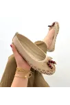 Ilwe Bej Cilt Babet Ayakkabı