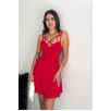 İnce çift askılı mini elbise İnce çift askılı mini elbise