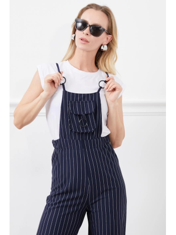 İp askılı beli lastikli tulum İp askılı beli lastikli tulum