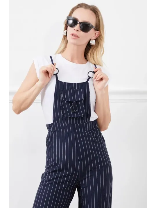 İp Askılı Beli Lastikli Tulum