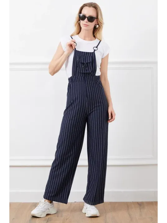 İp Askılı Beli Lastikli Tulum