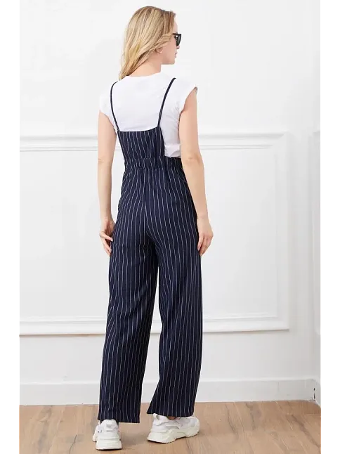 İp Askılı Beli Lastikli Tulum