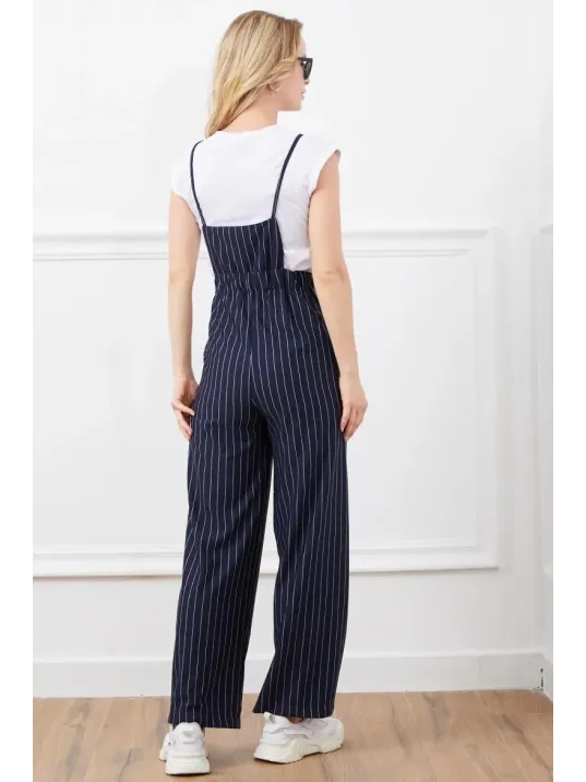 İp Askılı Beli Lastikli Tulum