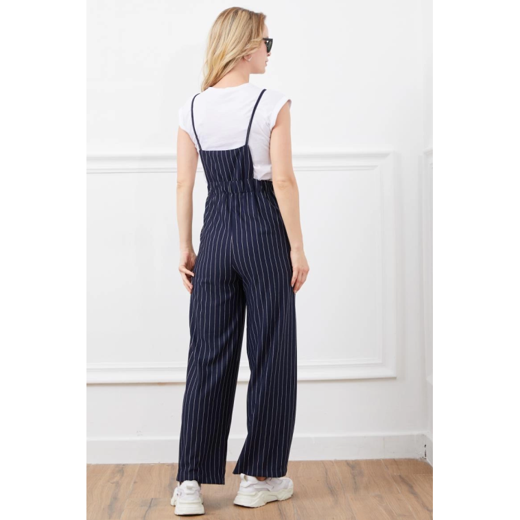 İp askılı beli lastikli tulum İp askılı beli lastikli tulum