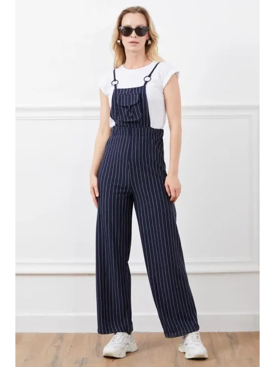 İp Askılı Beli Lastikli Tulum