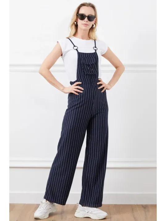 İp Askılı Beli Lastikli Tulum