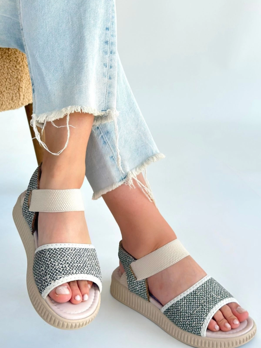 Jake Yeşil Hasır Cilt Sandalet Jake Yeşil Hasır Cilt Sandalet