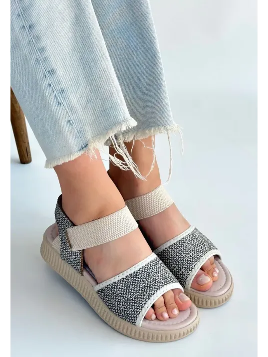 Jake Yeşil Hasır Cilt Sandalet Jake Yeşil Hasır Cilt Sandalet