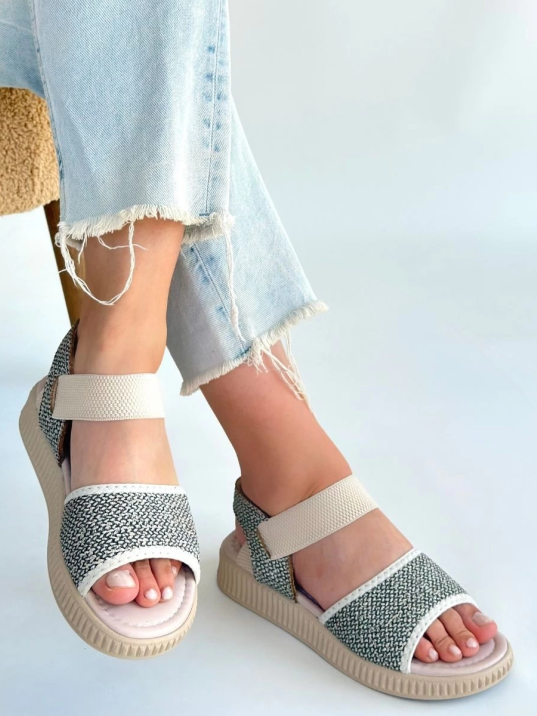 Jake Yeşil Hasır Cilt Sandalet Jake Yeşil Hasır Cilt Sandalet