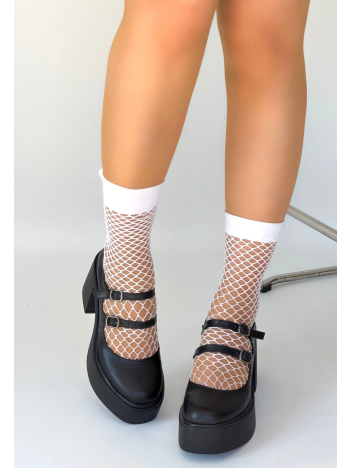 Jarlo Siyah Cilt Dolgu Topuk Ayakkabı