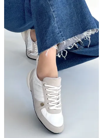 Jawen Gri Nubuk Beyaz Detaylı Spor Ayakkabı Jawen Gri Nubuk Beyaz Detaylı Spor Ayakkabı