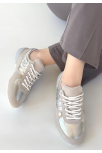 Jawen Gri Nubuk Gümüş Detaylı Spor Ayakkabı
