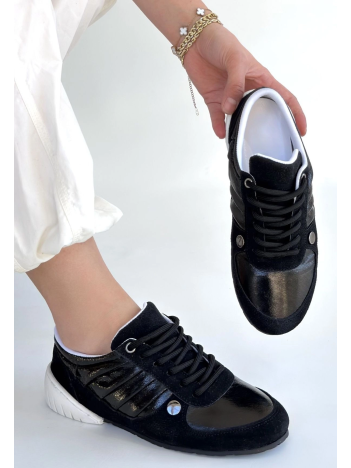 Jawen Siyah Nubuk Spor Ayakkabı