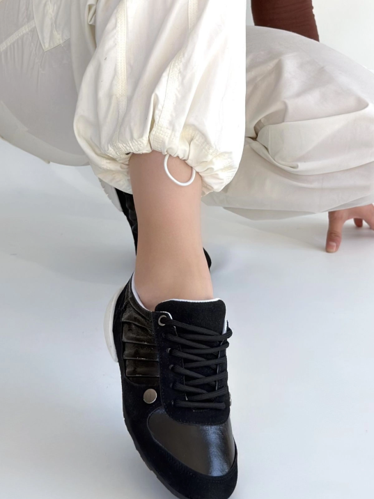 Jawen Siyah Nubuk Spor Ayakkabı