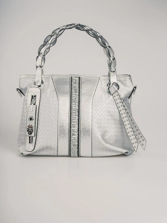 Jaxe Gri Cilt Omuz Çantası